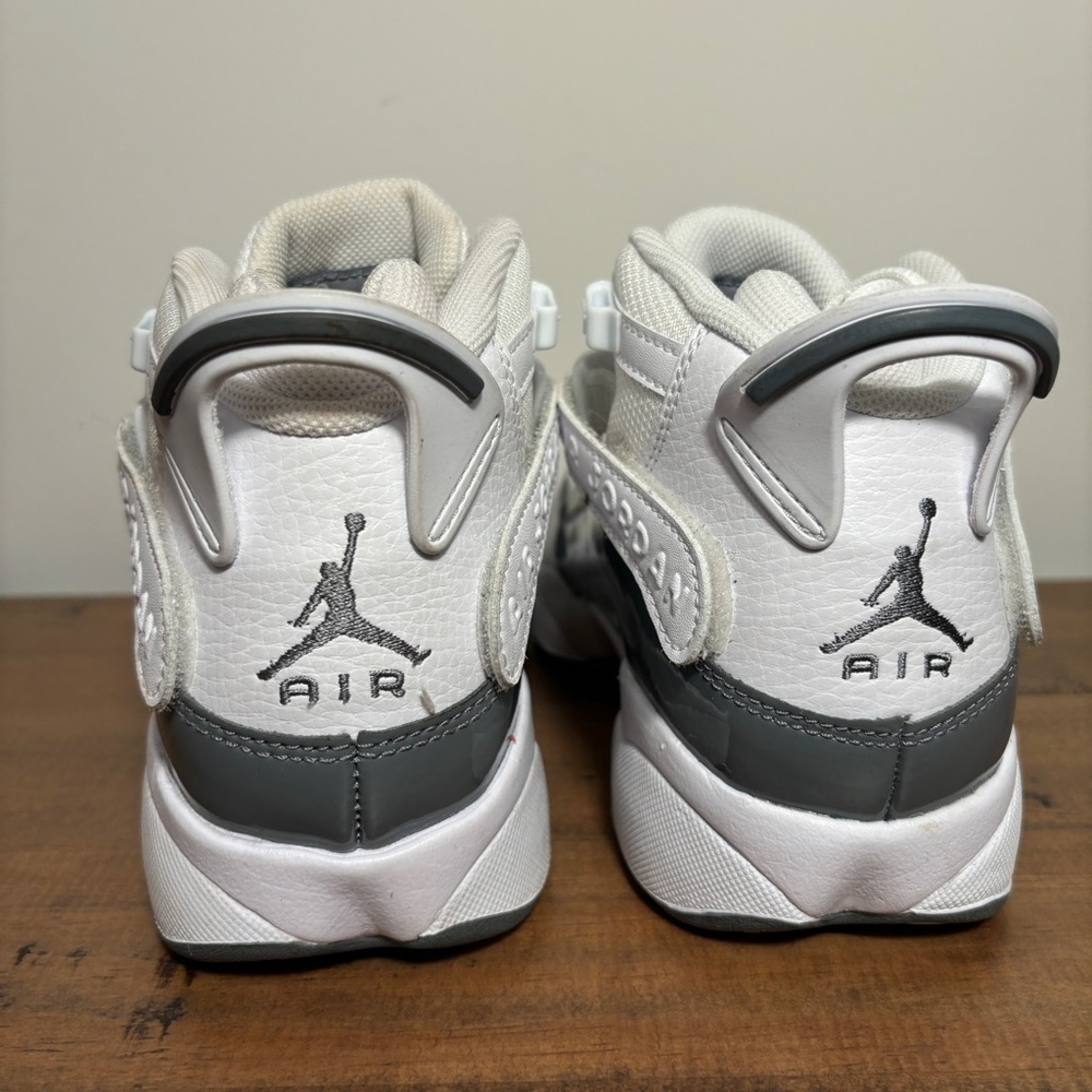 Nike Jordan 6 Rings Sneakers Shoes White/Cool Grey 323419-121 4.5Y / 6 Women - Picture 3 of 8